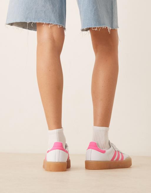 adidas originals 厚底 Sambarose 'White Pink' 日本未入荷 adidas☆SUPERSTAR☆兼用☆CLOUD WHITE/CLEAR PINK (adidas