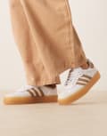 [adidas Originals] adidas Originals Sambae sneakers in white and light brown 38 2/3 WHITE