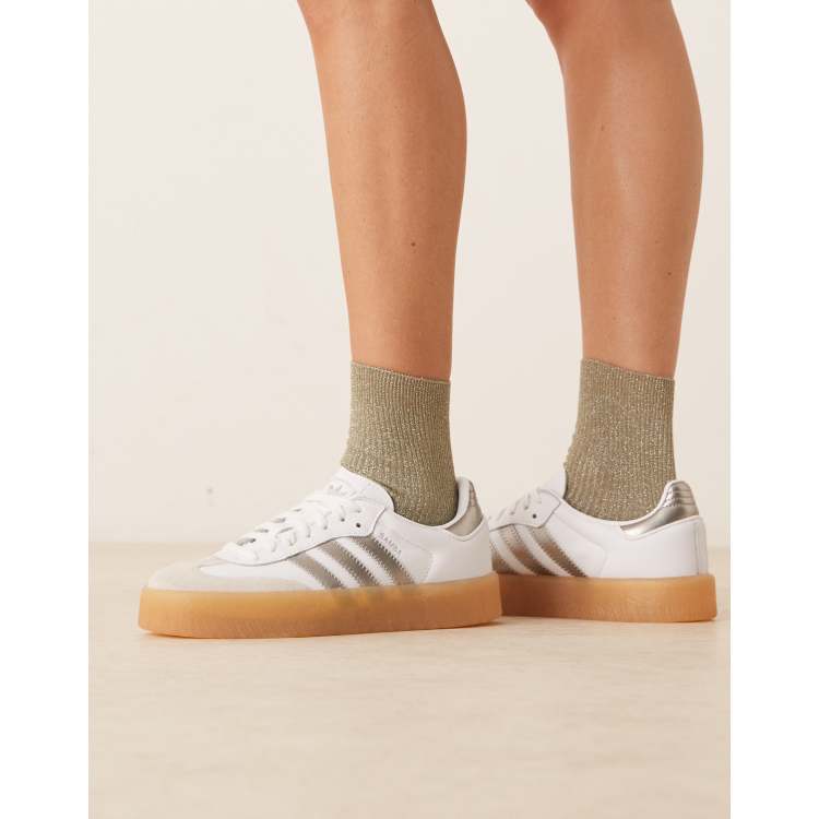 adidas gazelle silver green womens Buty Adidas Samba OG Silver Green Putty Mauve (Women's)