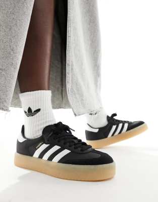 Adidas Originals Sambae Sneakers With Rubber Sole In Black And White