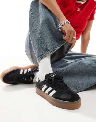 adidas Originals Sambae trainers in black φωτογραφία