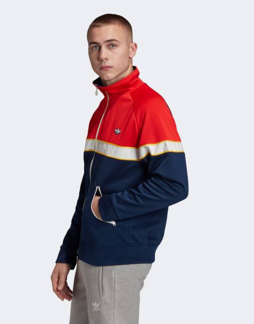 Giacca adidas rossa e blu best sale