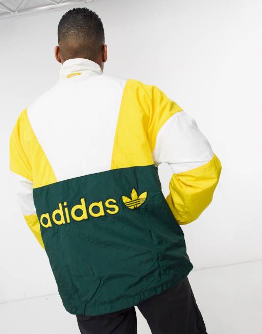 Yellow adidas coat sales