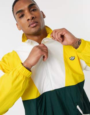 Green and yellow outlet adidas jacket