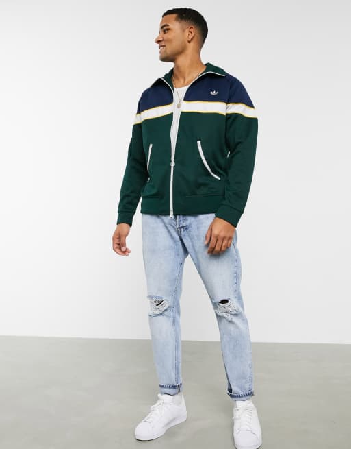 prestar importante retroceder adidas Originals Samstag premium track jacket in navy | ASOS