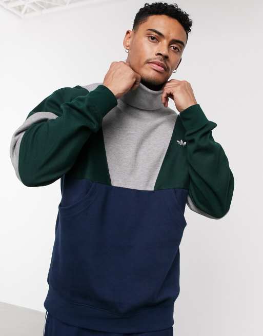 Adidas polo neck sweat hot sale