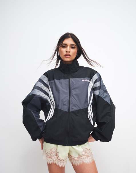 adidas Originals Santiago track top in black