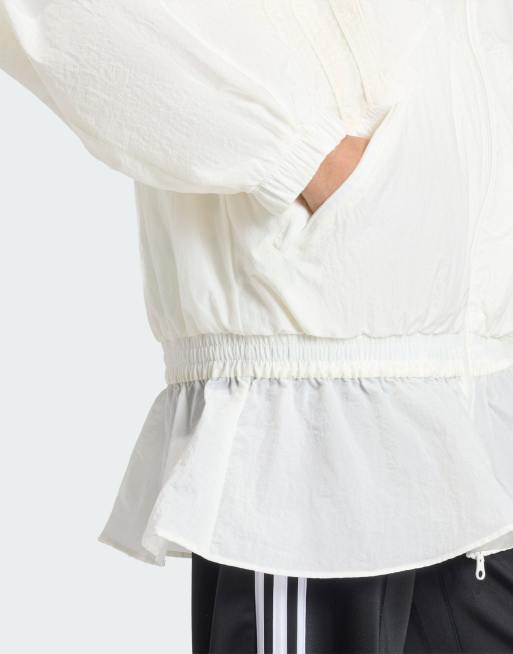 adidas Originals – Santiago – Gewebtes Trainingsoberteil in Wollweiß, 2 von 4