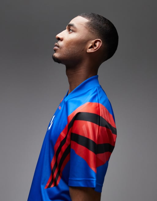 LS JERSEY アディダスオリジナルス  Originals adidas Originals Santiago jersey in blue | ASOS