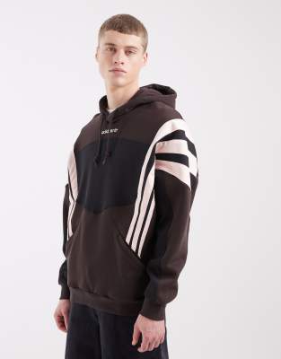 Originals - Santiago - Kapuzenpullover in Kaffeebraun-Brown Brown S
