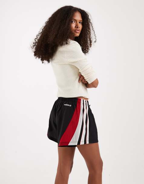 adidas Originals santiago shorts in black and red - view 1