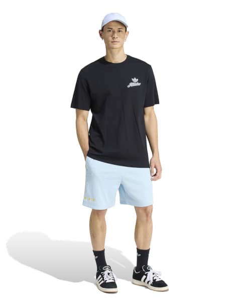 adidas Originals Santiago shorts in blue - view 1