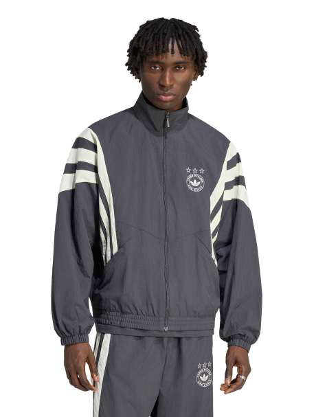 adidas Originals Santiago track top in black and cream - view 1