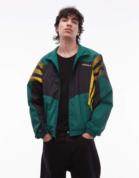 adidas Originals Santiago track top in dark green - view 1