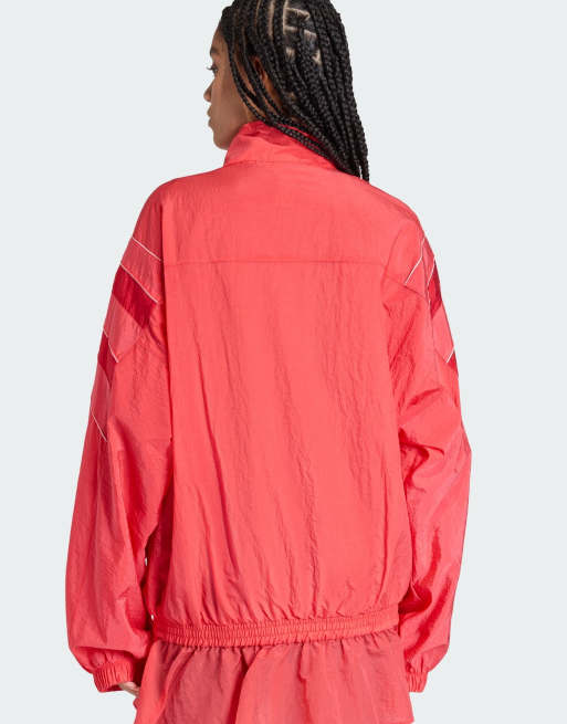 adidas Originals – Santiago – Trainingsoberteil aus Webstoff in Semi Lucid Red, 3 von 4