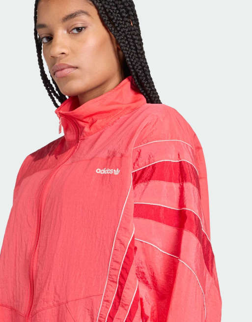 adidas Originals – Santiago – Trainingsoberteil aus Webstoff in Semi Lucid Red, 4 von 4