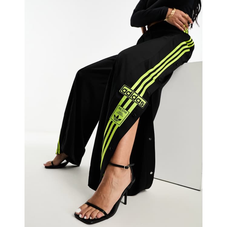 adidas Originals satin adibreak trousers in black ASOS