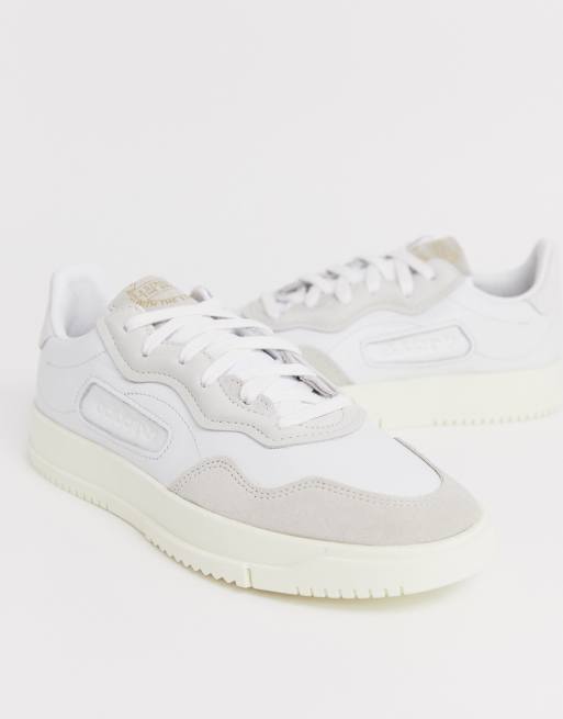 Adidas originals sc premiere trainers in 2025 white with suede