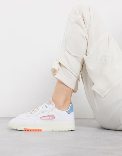 adidas Originals SC Premiere white and pink ASOS