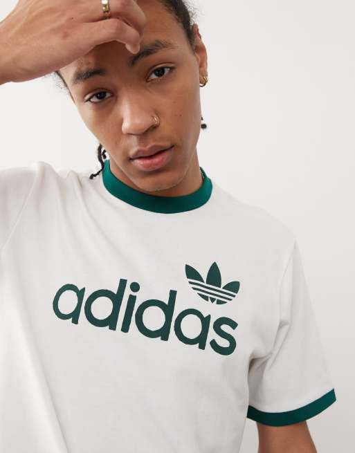 adidas Originals Schlichtes T Shirt in WeiB