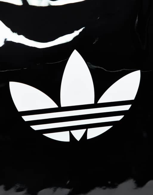 adidas Originals - Schoudertas in zwart lakleer, 2 van 3