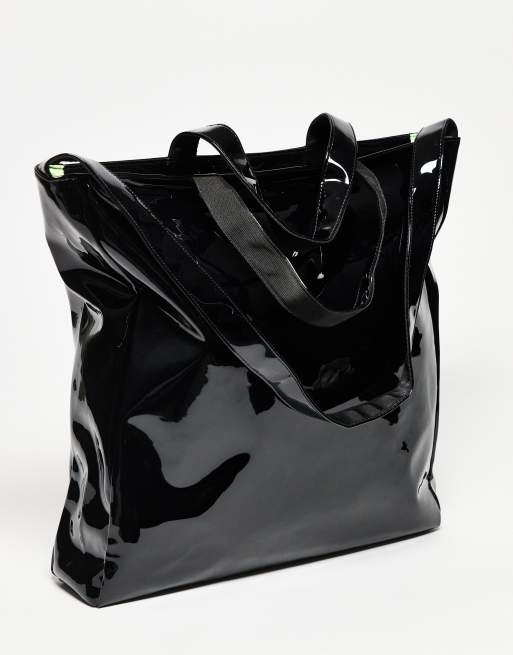adidas Originals - Schoudertas in zwart lakleer, 3 van 3