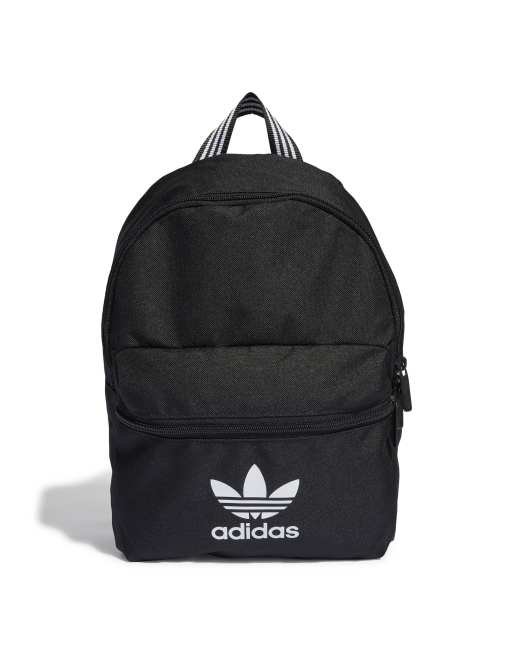 adidas Originals – Schwarzer Rucksack mit Dreiblatt-Logo