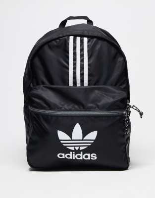 adidas Originals - Schwarzer Rucksack mit Dreiblatt-Logo