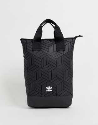 Adidas originals – rucksack in rosa mit rolltop und geometrischem muster sale