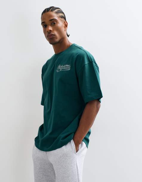 adidas Originals script logo graphic t-shirt in green - view 1