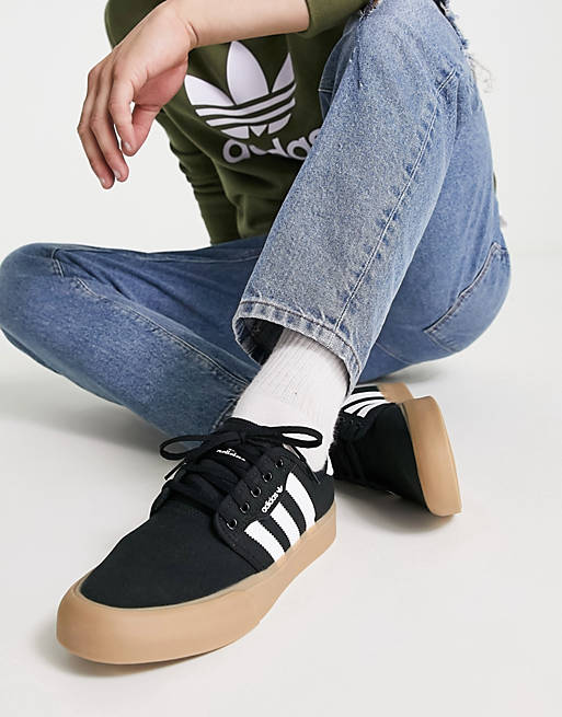 adidas Originals Seeley XT sneakers in black with gum sole ASOS