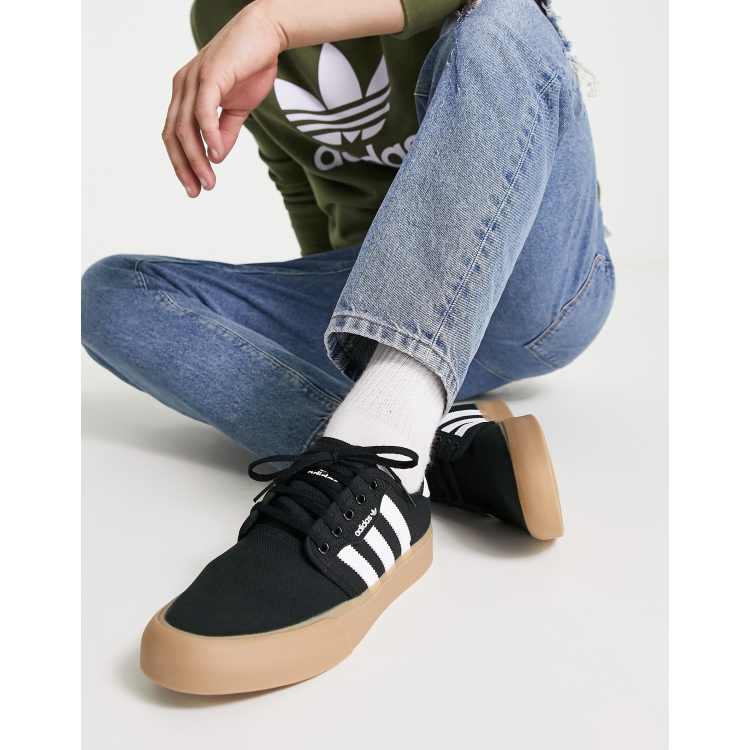 adidas Originals Seeley XT sneakers in black with gum sole ASOS