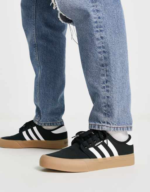 XT sole sneakers black | adidas ASOS with Seeley Originals in gum