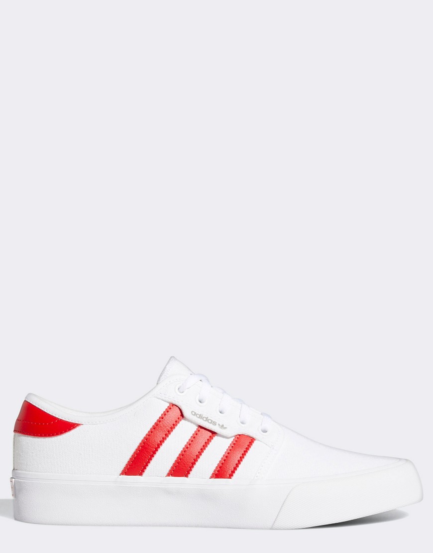 ADIDAS ORIGINALS SEELEY XT SNEAKERS IN WHITE AND RED,H67790