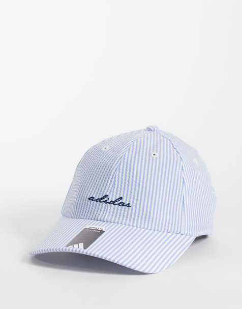 adidas Originals Seersucker strapback in blue - view 1