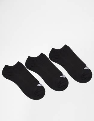 adidas  Originals  3-pack strumpor med treklävermärke-Svart Svart