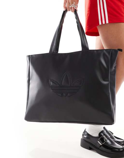 Adidas black leather bag hotsell