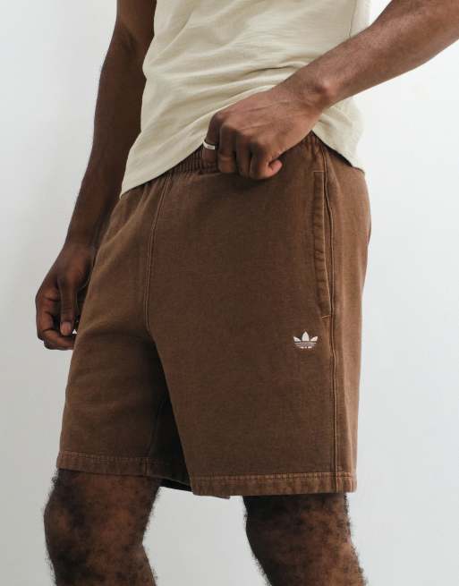 adidas Originals short ample essentiel délavé marron, 3 de 5