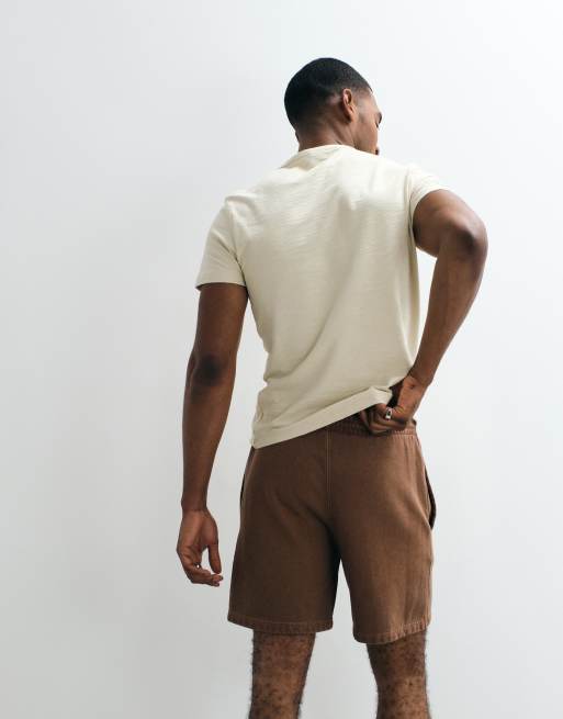 adidas Originals short ample essentiel délavé marron, 4 de 5