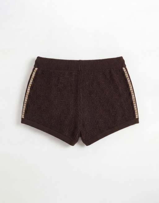 adidas Originals - Short en maille crochetée - Marron, 7 de 7