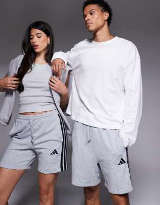 Adidas Gris Short Essentials 3-Stripes - Image 2