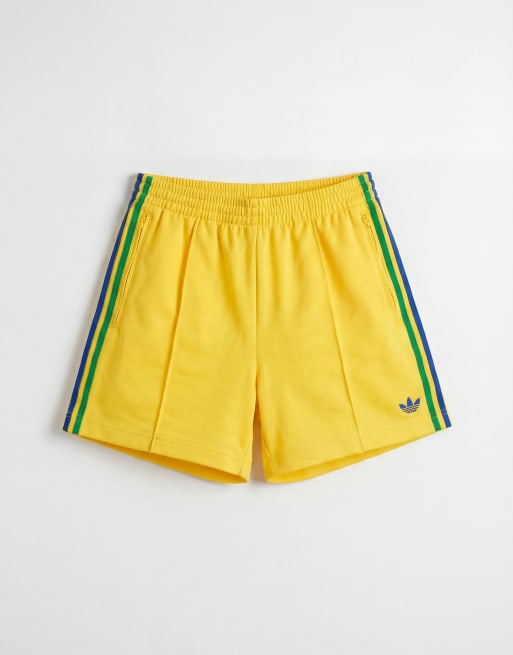 adidas Originals short Firebird jaune et vert, 6 de 9
