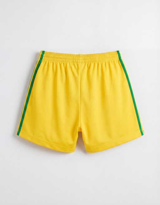 adidas Originals short Firebird jaune et vert, 7 de 9