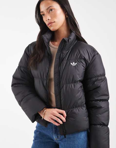 adidas Originals Short padded jacket in black - view 1
