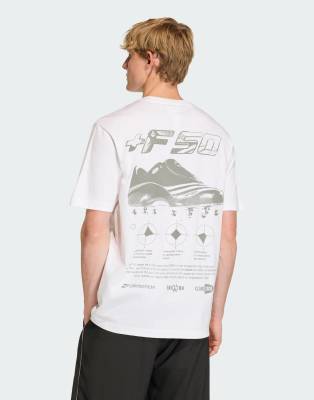 adidas Originals Short sleeve f50 graphic tee in white