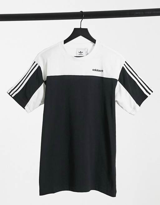 adidas Originals short sleeve t-shirt in black and white