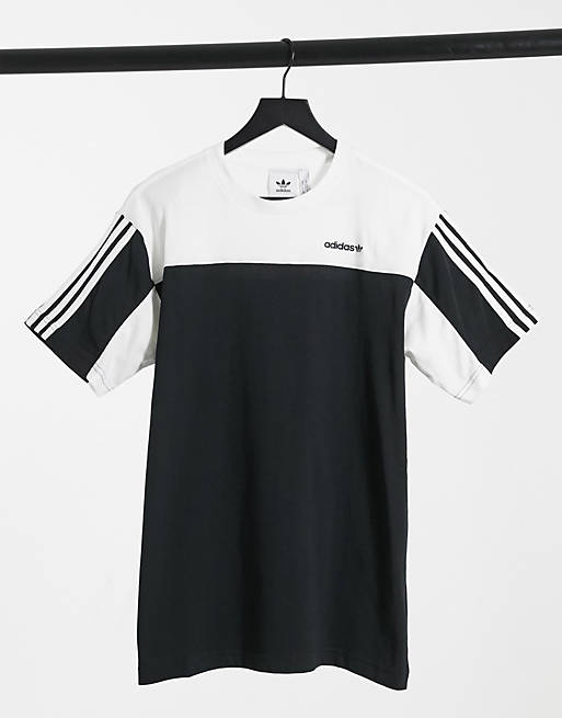 adidas Originals short sleeve t-shirt in black and white | ASOS