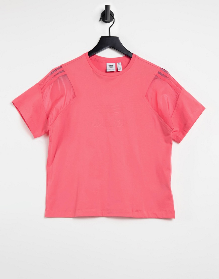 Adidas Originals short sleeve t-shirt in pink