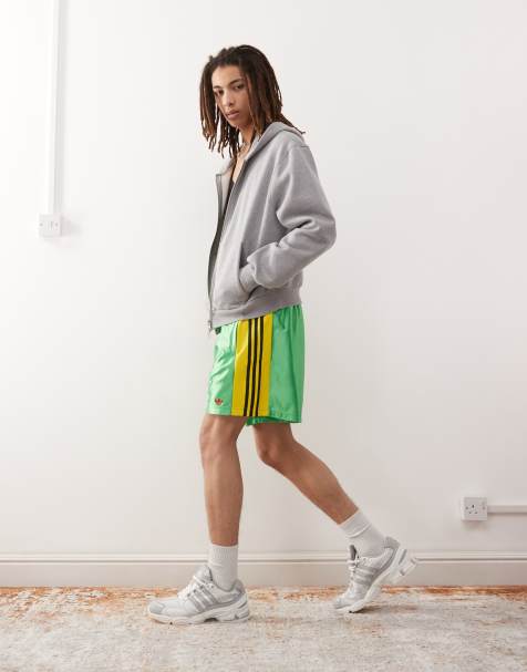 adidas Originals - Short style boxe - Vert et jaune - view 1