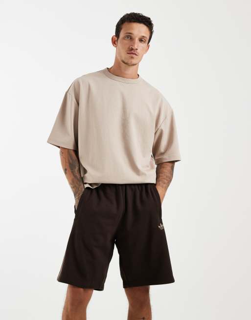 adidas Originals – Shorts in Aurora Coffee mit den 3 Streifen, 2 von 5